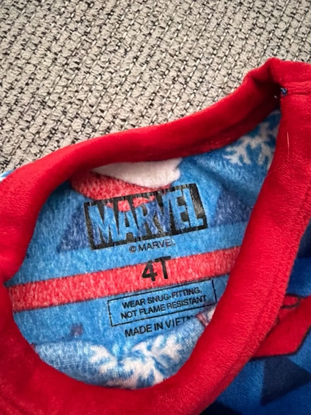 Marvel soft pajama